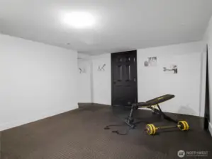 Gym w/ brand-new gym mats installed.