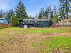 Just under a 1/2 acre, lots of possibilities.