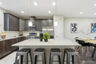 Additional eating space-over the counter