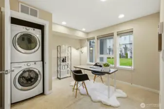 Lower level- office/exercise room.