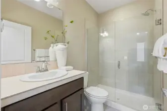 Master bathroom with stand up shower