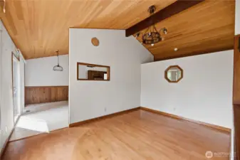 Dining off kitchen and living room