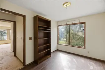 Main floor 2nd bedroom at end of hallway.