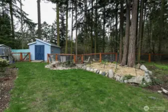 Firepit and Storage Shed / Chicken House