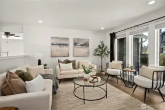 With the big windows, it's light & bright