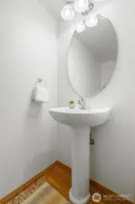 Half bath on the main floor.