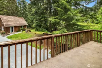 Upstairs balcony