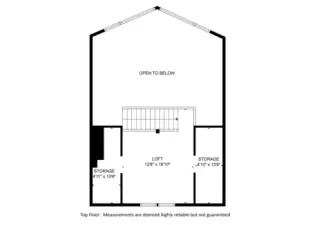 Upper level floorplan