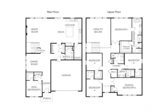 Caslon floor plan luxurious living.