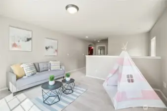 Large Bonus/Loft space for playroom, kids study space or secondary entertaining