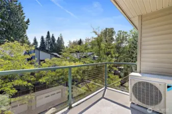 Balcony off living room