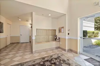 Lobby of building
