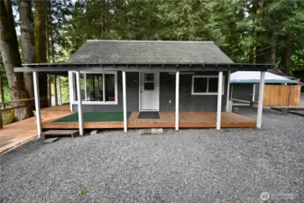 Newer deck, roof, windows, vapor barrier, insulation, paint and flooring.