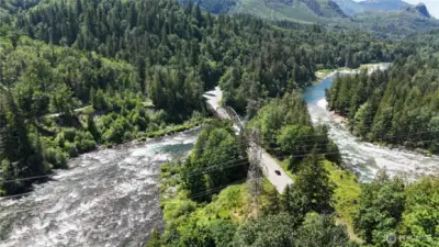Near the confluence of the North & South forks of the Skykomish river for exceptional fishing.