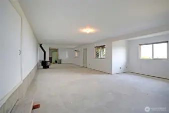 Roughed in basement ready for your ideas!
