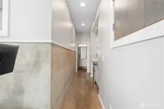 Flex space can be easily connected to upstairs if you'd like!