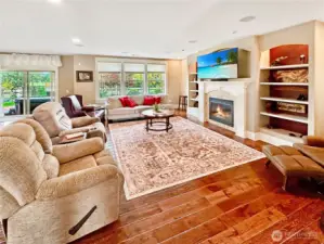 The perfect space to watch TV and enjoy the warmth of your gas fireplace.