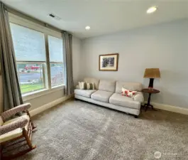 The 3 bdrm or den is located just off of the entry with private access to the 3/4 bath.