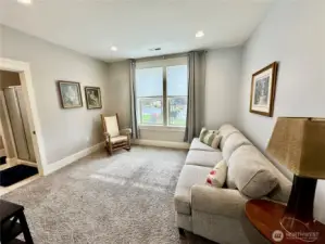 3rd bedroom or den with access to the 3/4 bath.