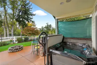 Another hot tub view.  This area is also plumbed with natural gas for an outdoor kitchen where the hot tub currently sits.
