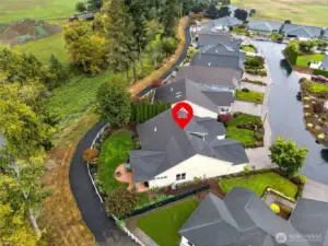 Lovely large lot with room for gardening and outdoor enjoyment.