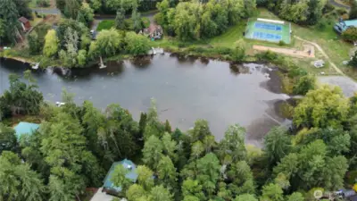 a golf course, tennis courts, multiple parks and trails, a marina and boat launch on Puget Sound, and access to the larger, motorized Lake Florence