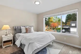 Bedroom #2. Bedrooms have built-in closet systems.