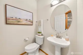 Main floor half bath