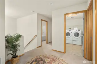 Upstairs laundry room