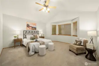 Large primary suite.