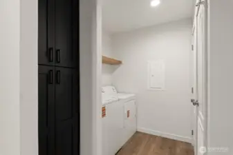 Utility Room off Kitchen has new washer/dryer and a double pantry.