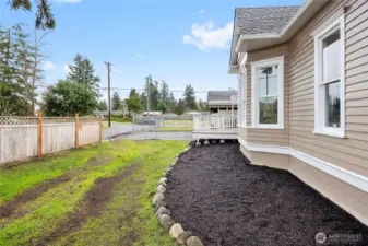 Front of home is ready for your garden to be planted this spring.