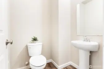 1/2 bath on the main