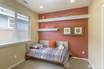 Second bedroom works great as a guest room or craft room.  It also has a walk-in closet.