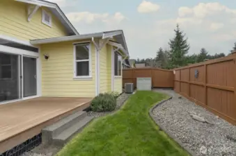 Easy care back yard.