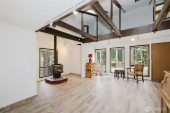 This versatile living room (2nd unit) offers endless possibilities—ideal as part of a duplex setup, a private guest retreat, or simply an additional space to relax, gather, and entertain.