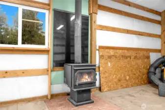 Heat source for shop