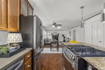To the right of the kitchen, you’ll find a generous pantry—perfect for bulk storage.