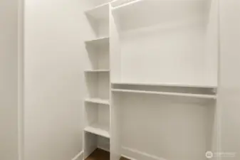 All rooms have custom closets