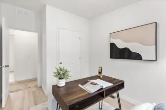 One of two guest rooms. Perfect for craft room or office