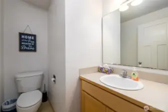 Half bath downstairs