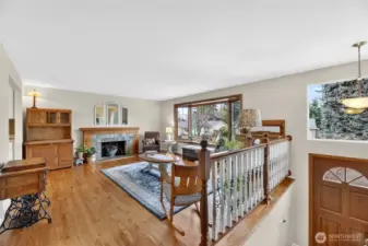 LIVING ROOM  Wood burning fireplace