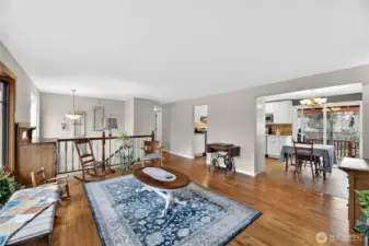 Gorgeous white original oak hardwood floors