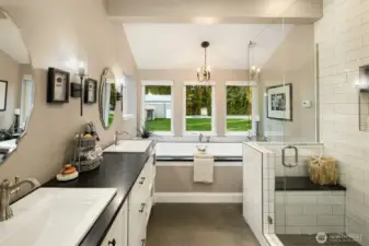 Primary spa -- end of long day -- Soak.