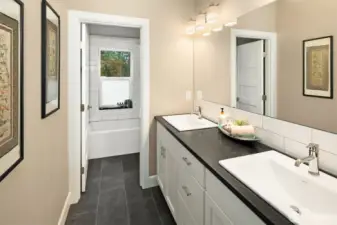 Main level 2 full bath.