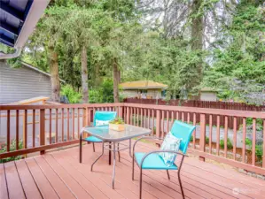 Deck off of the dining room