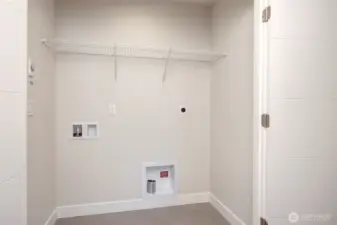 Built In Laundry Space Located Near Bedrooms