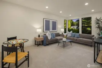 Flexible upper-level bonus space