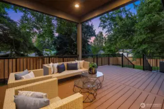 Private outdoor covered living area