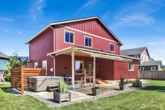 Private Outdoor Living Behind Home
